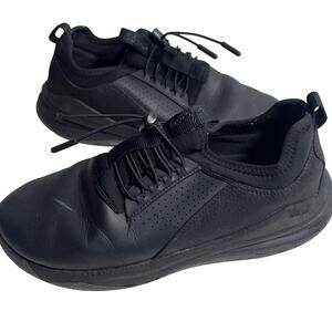 Clove Shoes Comfort Nursing Healthcare Drawstring Blk Leather Sneaker Women 7.5